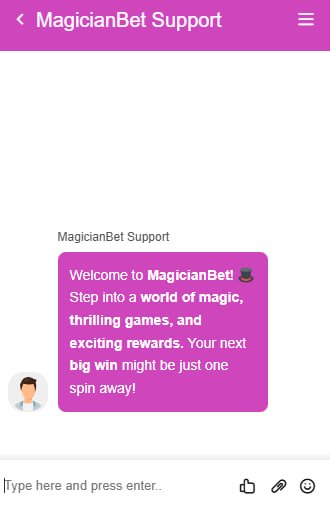 magicianbet casino support